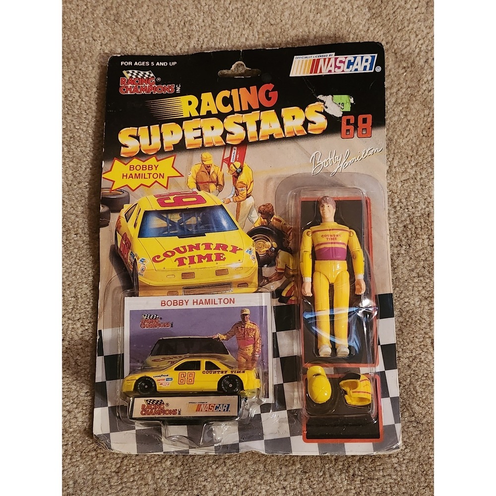 Racing Champions NASCAR Racing Superstars Bobby Hamilton 68 Country Time 1991